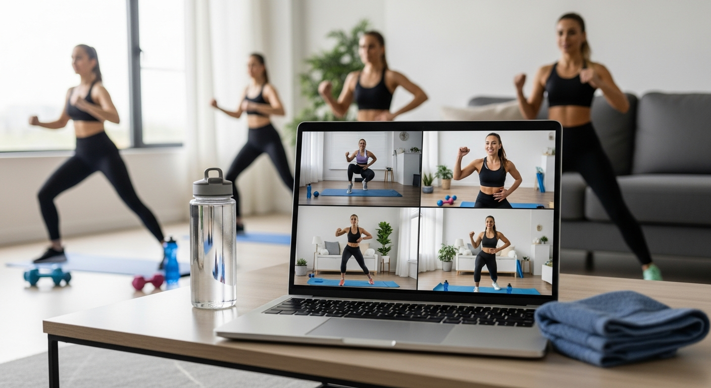 Групповые онлайн занятия кардио-аэробикой