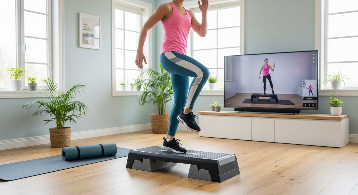 Занятия на кардио-платформе дома